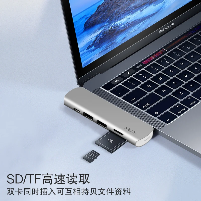 Usb tipo c hub para hdmi multi usb 3.0 sd/tf leitor de cartão adaptador doca para huawei matepad pro 12.6 matebook e 2022 divisor porto