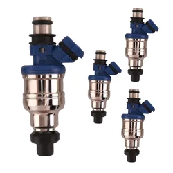 4PCS TESTED FUEL INJECTORS 195500-1970 1955001970 MB6S713250 B6S713250 for Mazda MX3 MX5 MIATA 626 929 MX6 1.6L 2.2L Car Part