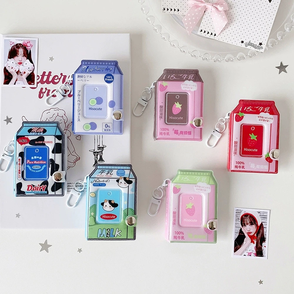 32 Pockets 16 Sheets Cute Cartoon Photocard Book Type Album for 2.1x1.5 Inch Keychain Instax Name Card Super Star Album