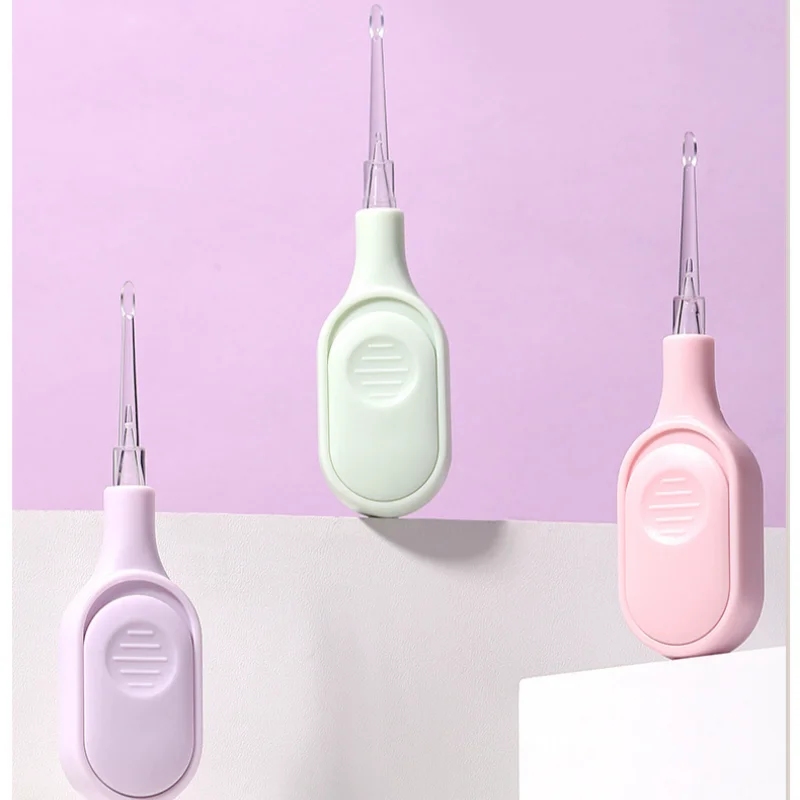 LED Light Ear Pick with Light Safe Soft Silicone Ear Wax Remover Tool for Adults Kids Portable Visual Ear Cleaning