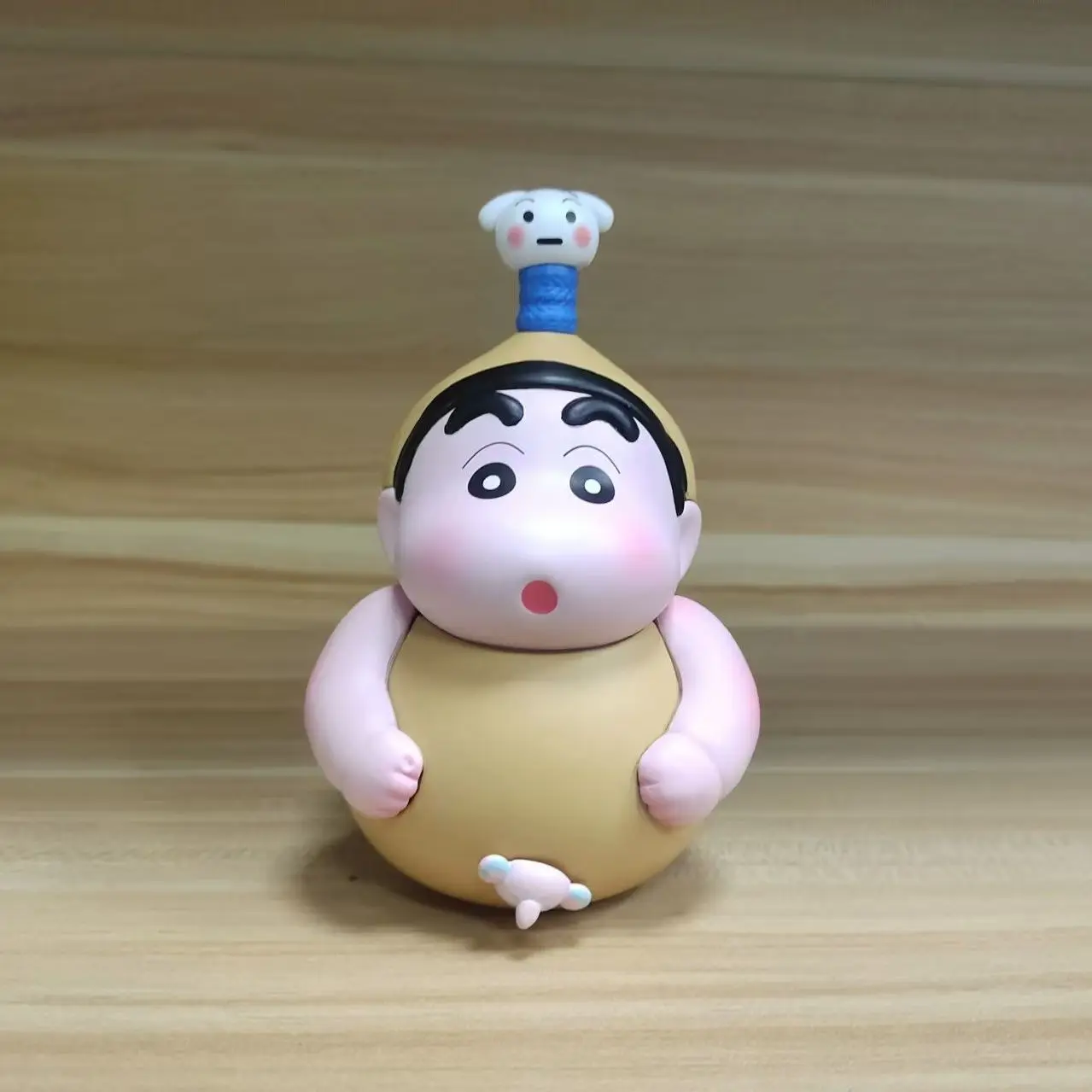 12 cm Anime zucca Crayon Shin-chan Q versione Action Figure PVC Modello Giocattoli bambola Decorazione da scrivania ornamento per auto Regali da collezione