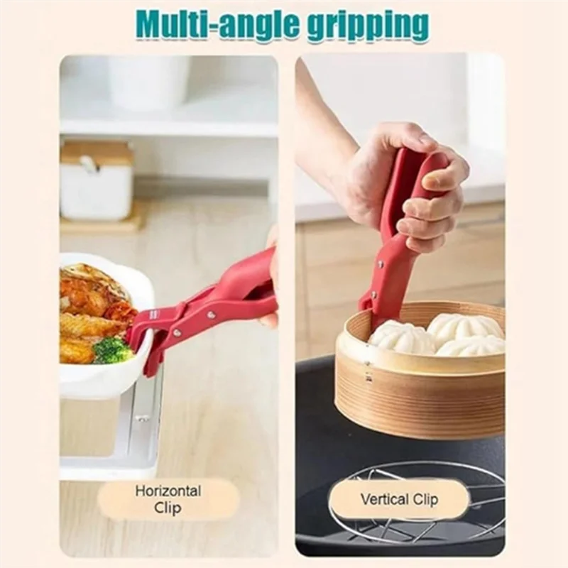 

F-F Multi-Purpose Anti-Scald Bowl Holder Clip For Kitchen, Anti-Scalding Hot Plate Tongs Bowl Clips