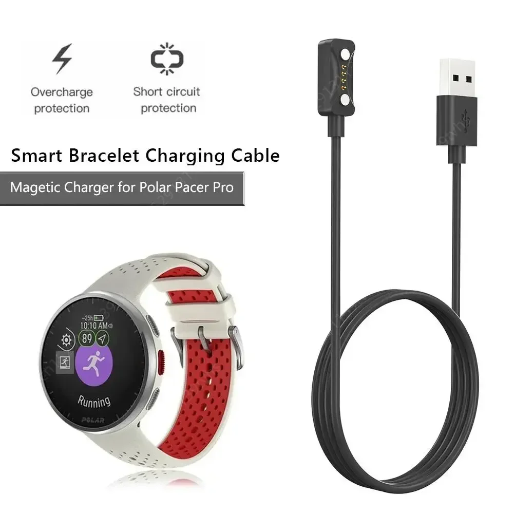 

USB Charging Cable for Polar Pacer/Polar Pacer Pro/ Ignite 3/Vantage V3 Smart Watch Accessories Magnetic Suction Charging Wire