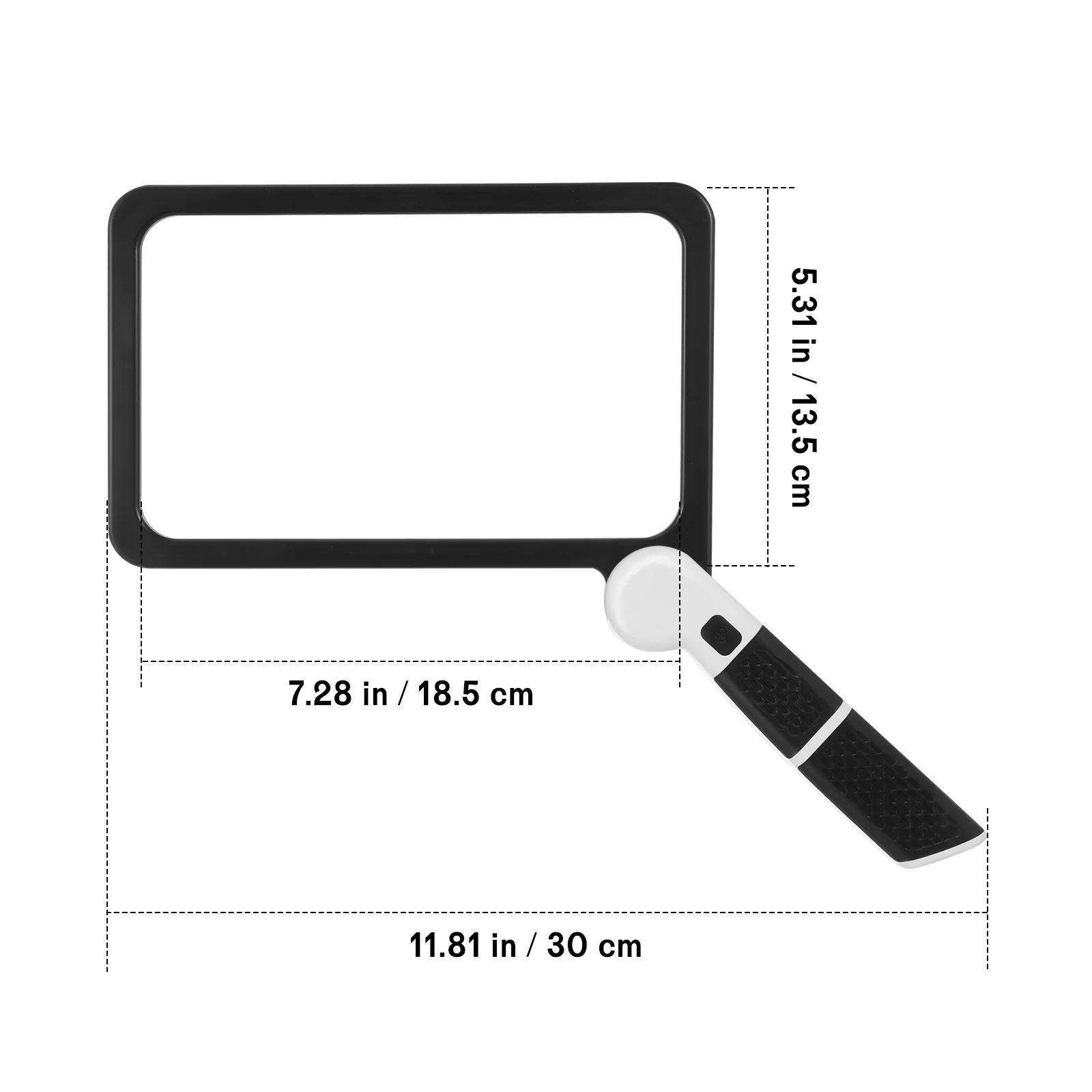 Lupa de lectura portátil, lupa plegable grande con luz Led, lupa iluminada portátil para reparación de lectura