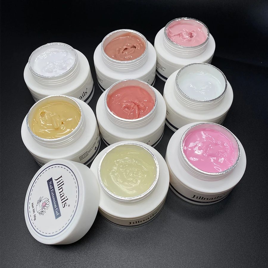 

Jillnails Jelly Gel Nails Builder УФ-гель 50 г для наращивания ногтей Твердый мягкий крем УФ-светодиод 50 мл