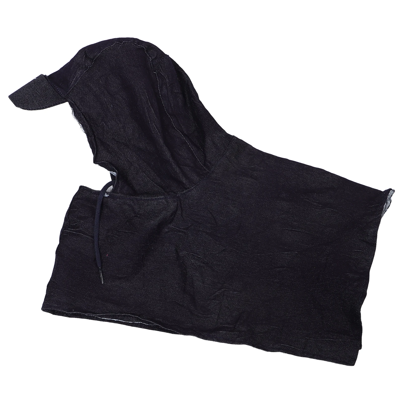 

Dust-proof Pullover Hood Large Size Durable Denim Cape Fall Protection Cap Adjustable Working Chef Outfit Cycling Bucket Hats