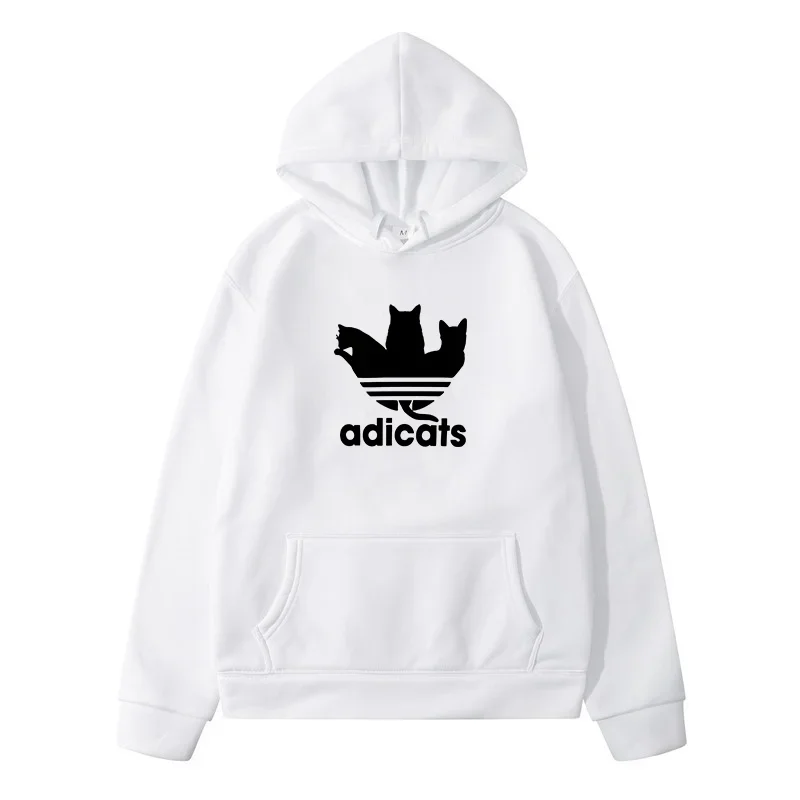 

Adicats Hoodies Women Men Long Sleeve Hooded Sweatshirts Unisex Cool Casual Streetwear Y2K Street Fashion Pullover Clothing