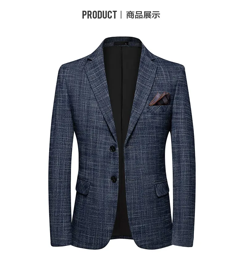 2025, Slim-Fit-Business-Casual-Blazer für Herren, hochwertige Mode, All-in-One-Bankett, koreanischer Stil, hübscher Trend für alle Jahreszeiten – Detail 10