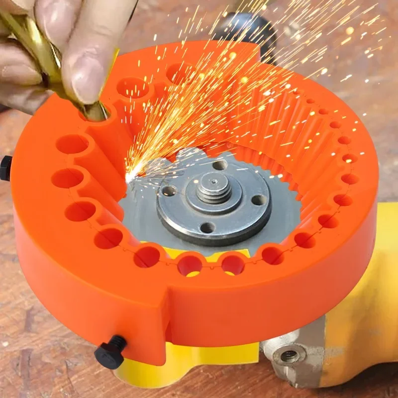 Multipurpose Drill Bit Sharpener Polishing Grinding Tool for Multi-size Bits Angle Grinder Powered Tool Parts