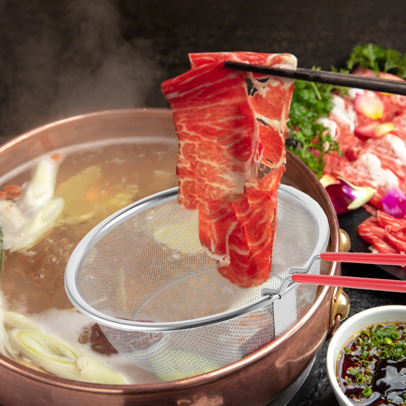 

Stainless Steel Frying Basket Deep Fryer Mesh Basket for French Fries Fried Chicken Fish Balls Air Fryer Cooking Tool