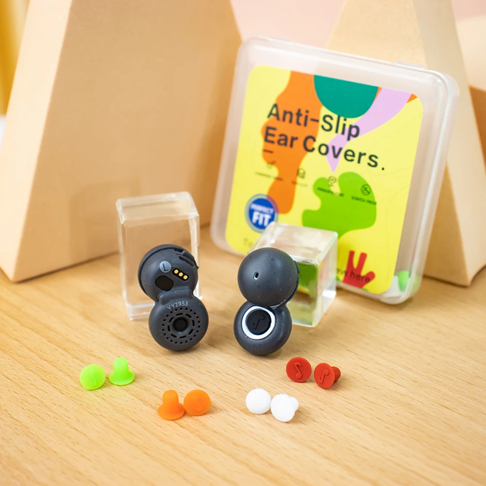 5คู่ซิลิโคนปลั๊กอุดหูเสียงรบกวนหูฟังไร้สาย Sleep ลดเสียงรบกวนหูซิลิโคนสำหรับ SONY LinkBuds WF-L900