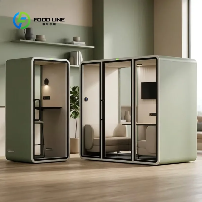 Custom Soundproof Office Pod Acoustic Work Booth Private Cabin for Home Office Meeting Room Noise Reduction Space Unit