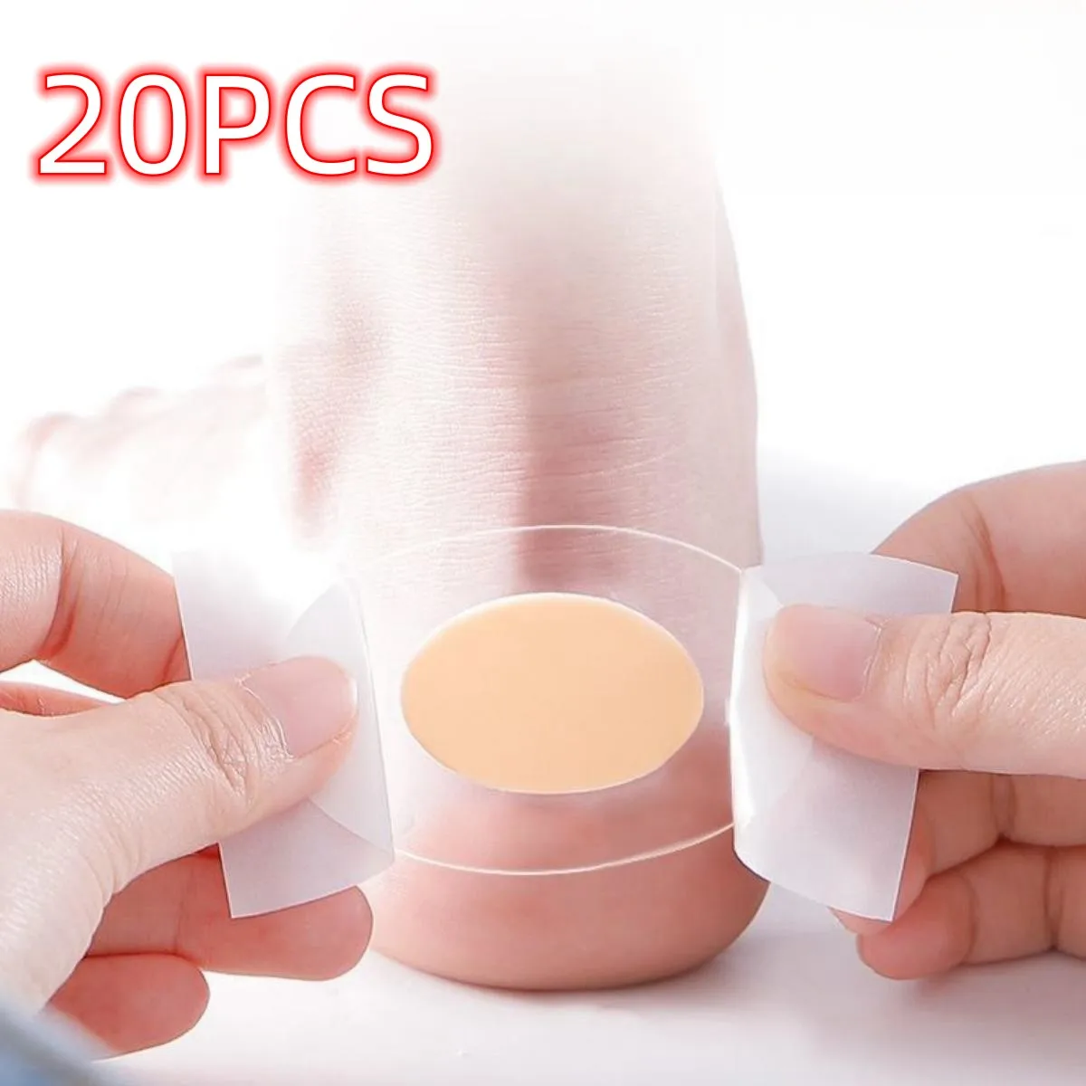 20/30 Stuks Gel Grip Hak Protector Zelfklevende Voet Patches Blister Pads Hak Liner Schoenen Stickers Gips Voetverzorging kussen