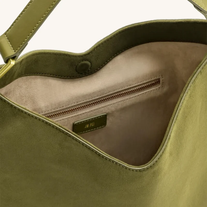 حقيبة JW PEIL للسيدات مربعة بلون سادة، حقيبة كتف مفردة رائعة من مادة البولي يوريثان، حقيبة يد بتصميم متعدد الوظائف عالي الجودة #6