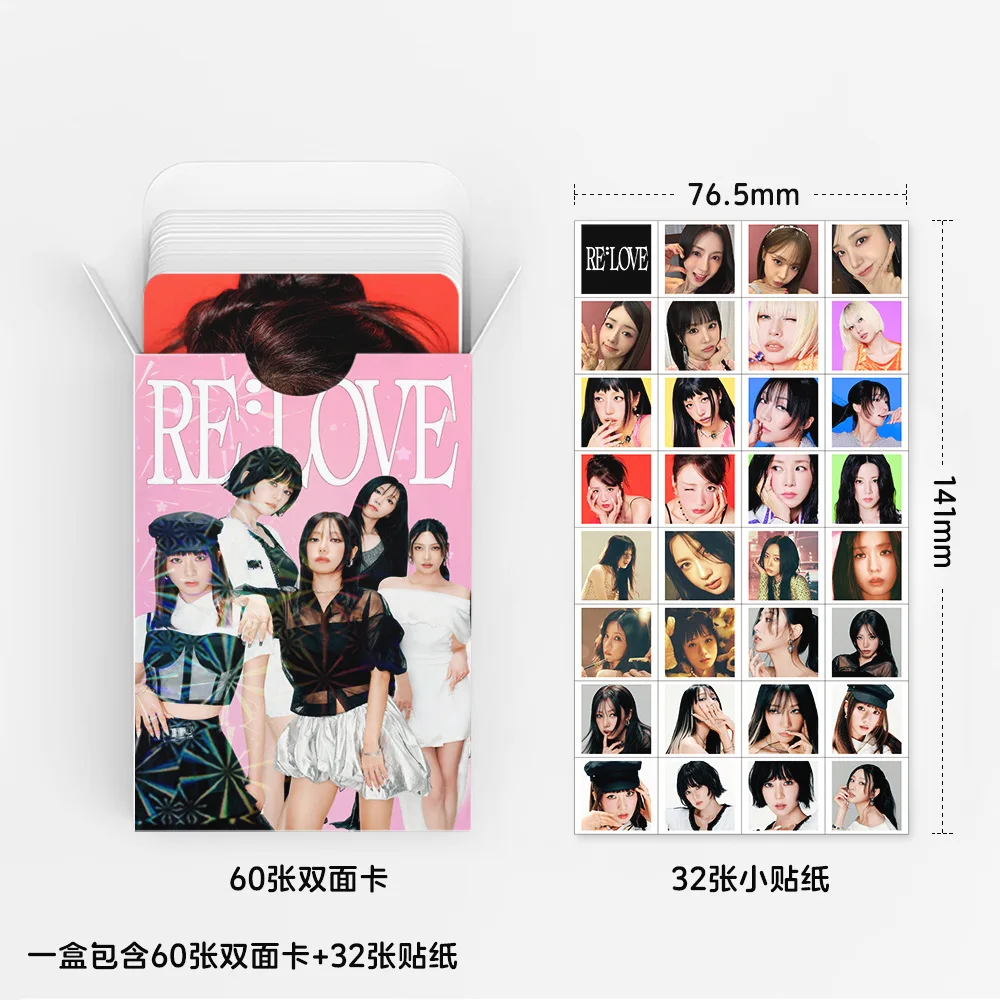 92pcs APINK RELOVE Photo Card Photocards Stickers Kpop Merch Lomo Cards Set Fans Collection Cards Gift - view 3