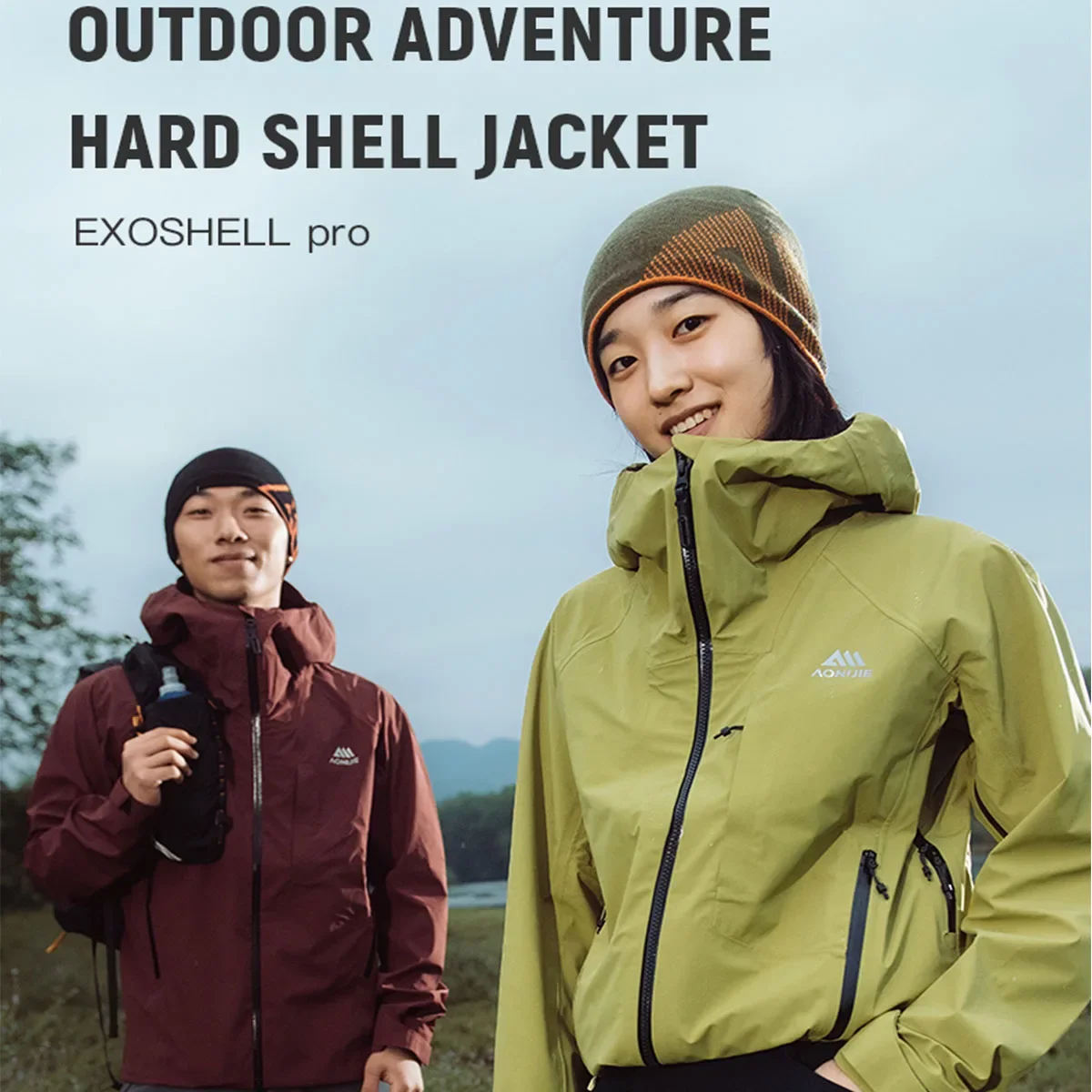 AONIJIE F5249 Jikell Outdoor Running Jacket Durable Breathable Shell Professional Protection for Hiking Limbing Mountaining