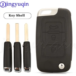 jingyuqin 3Buttons Flip Remote Car Key Shell Case For Geely Emgrand 7 EC7 EC715 EC718 7-RV EC7-RV EC715-RV EC718-RV