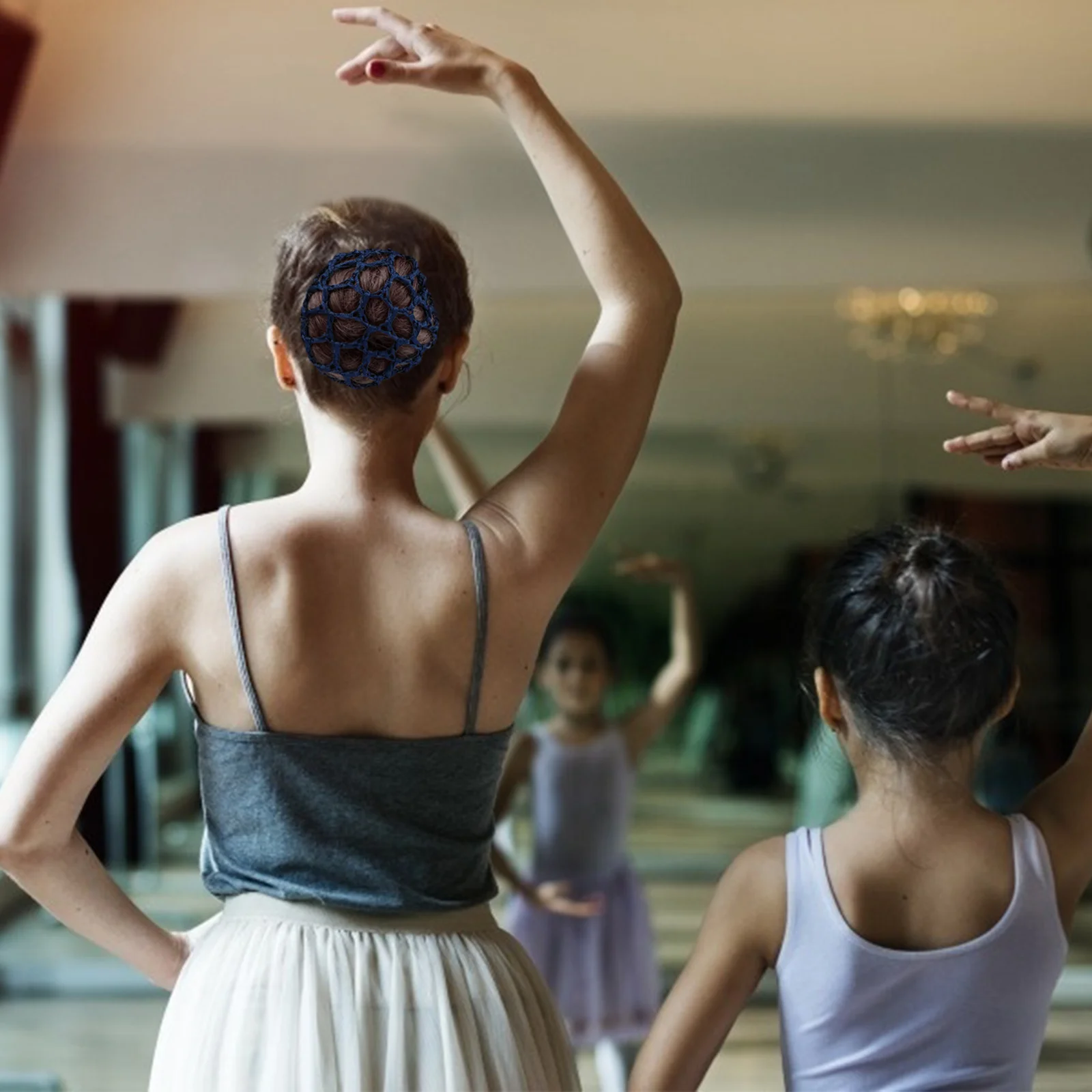 

8 Pcs Dance Hair Net Black Bun Nets Accessories Ballet Elastic Mesh Child Cover Holders