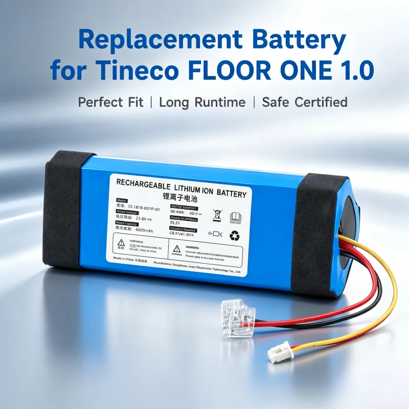 4000mAh W25M‑02 HF20E‑02 S3‑01 Replacement Lithium Battery for Tineco FLOOR ONE 1.0 Floor Washer