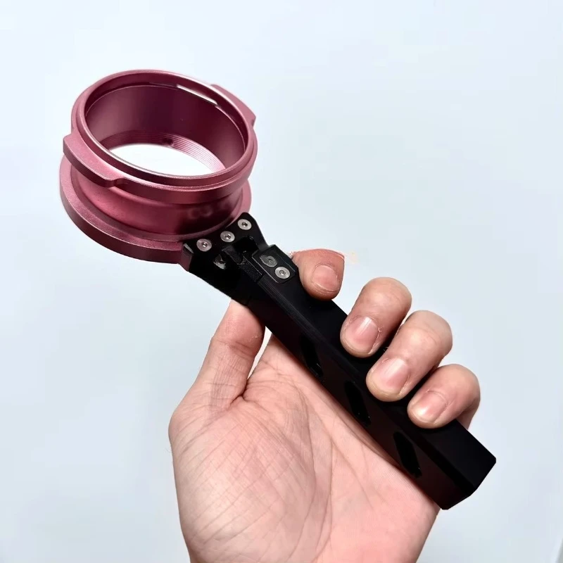 Rotatable Angle Coffee Machine Handle Flat Bottom Replacement Portafilter for Espresso Brewing Equipment