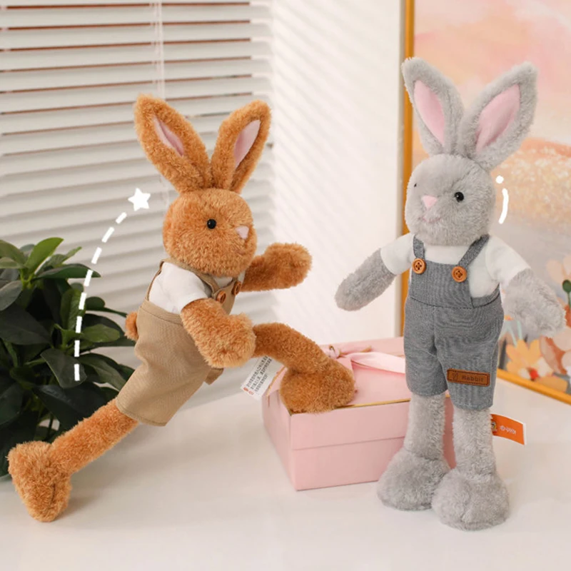 

Rabbit Plush 25/35/45cm Ger Rabbit Series Plush Toy Rabbit Wear Dress Doll Soft Stuffed Animal Companion Doll Kid Birthday Gift