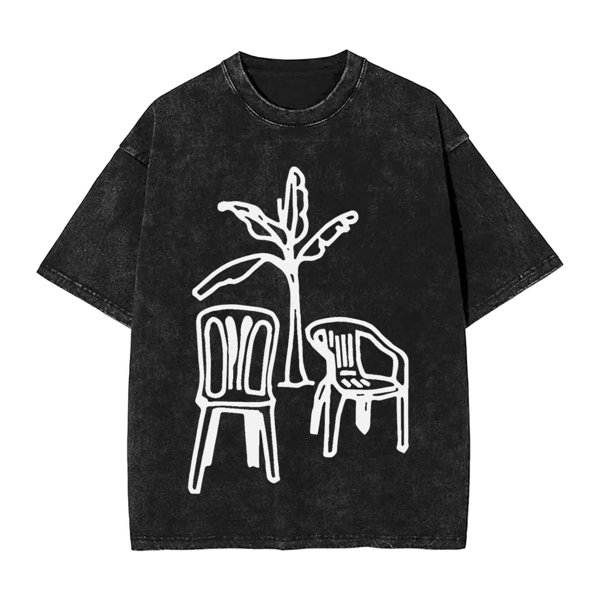 Vintage Washed T Shirt Bad Bunny DTMF Debi Tirar Mas Fotos Puerto Rico Cotton T Shirts Trendy Cool Tshirt for Mens Beach Tops
