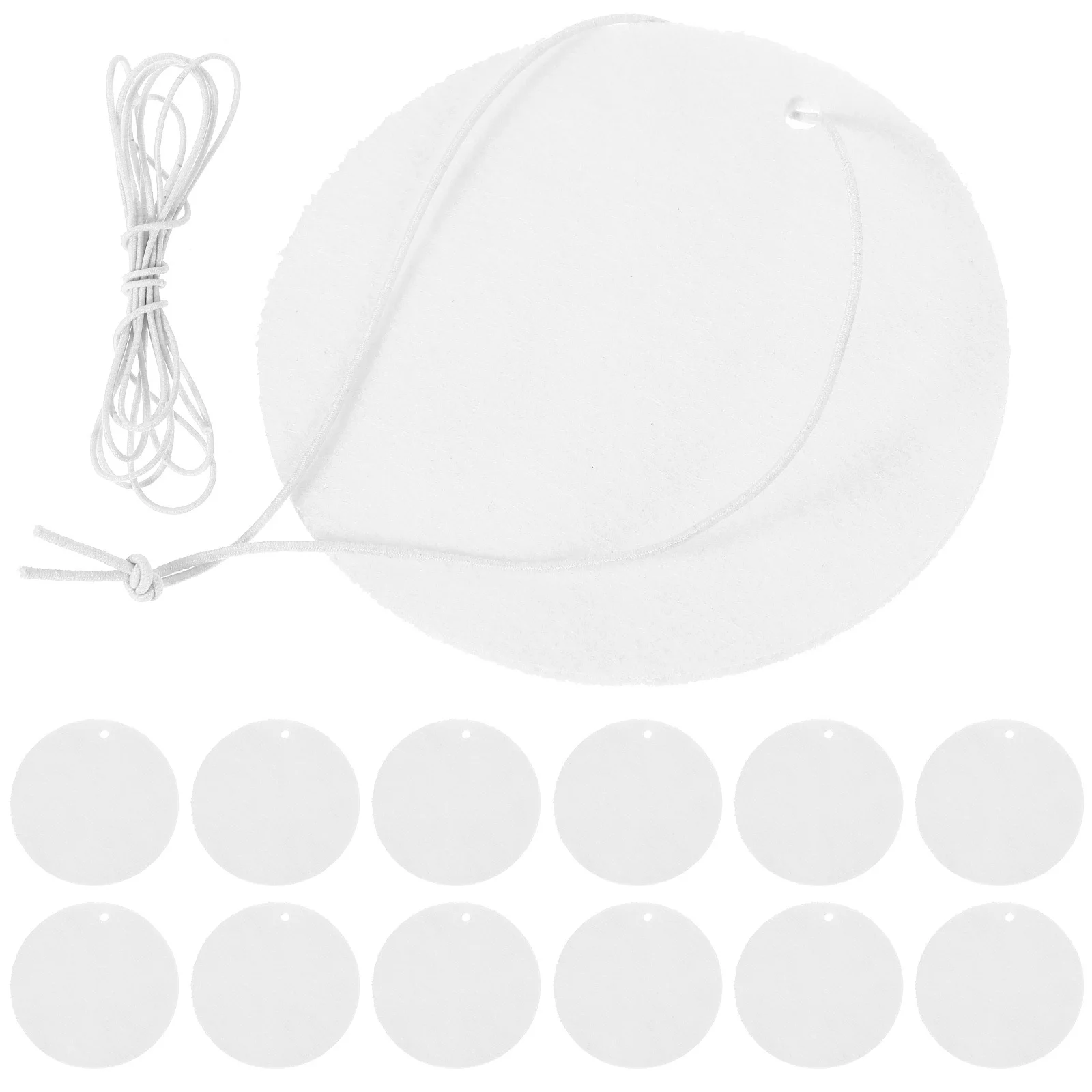 

1 Set DIY Air Freshener Sheets Heat Transfer Air Freshener Sheets Sublimation Blank Air Freshener Sheets with Elastic Straps