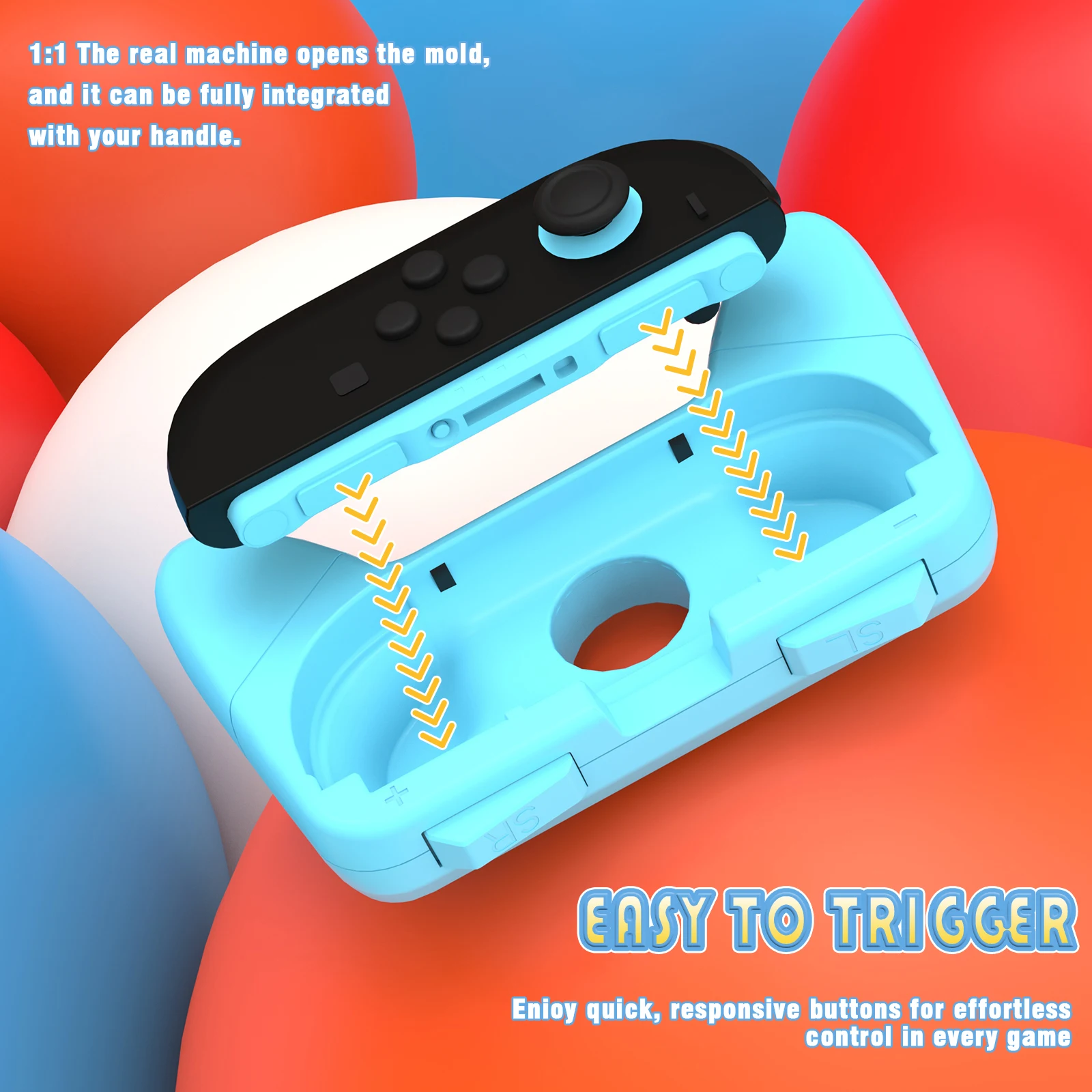 2 قطعة JoyCon2 حامل وحدة التحكم ل NS2 Switch2 JoyCon-2 Gamepads قبضة مقبض حامل القضية ، NS2 لعبة وحدة التحكم الملحقات