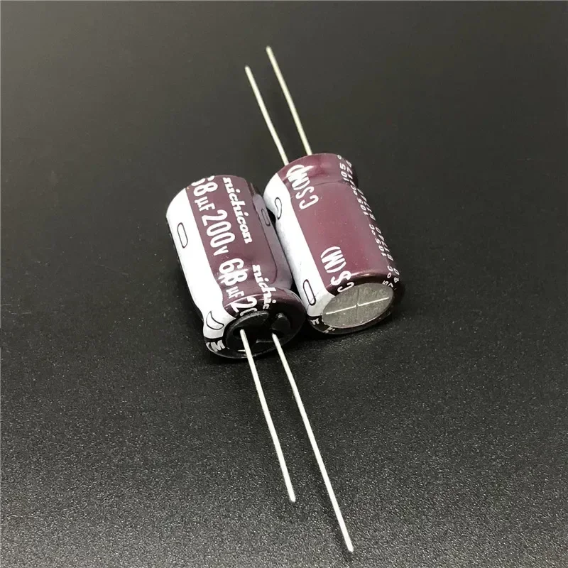 5Pcs/50Pcs NICHICON CS Series 12.5x20mm High Ripple Current High Reliability 200V68uF Aluminum Electrolytic Capacitor