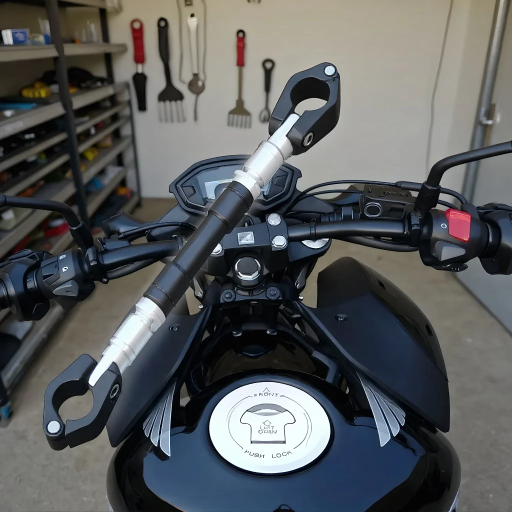 

Motorcycle Balance Bar Handle Bracket - CNC Reinforced Level Crossbar for Handlebar Modification Steering Wheel Accessories