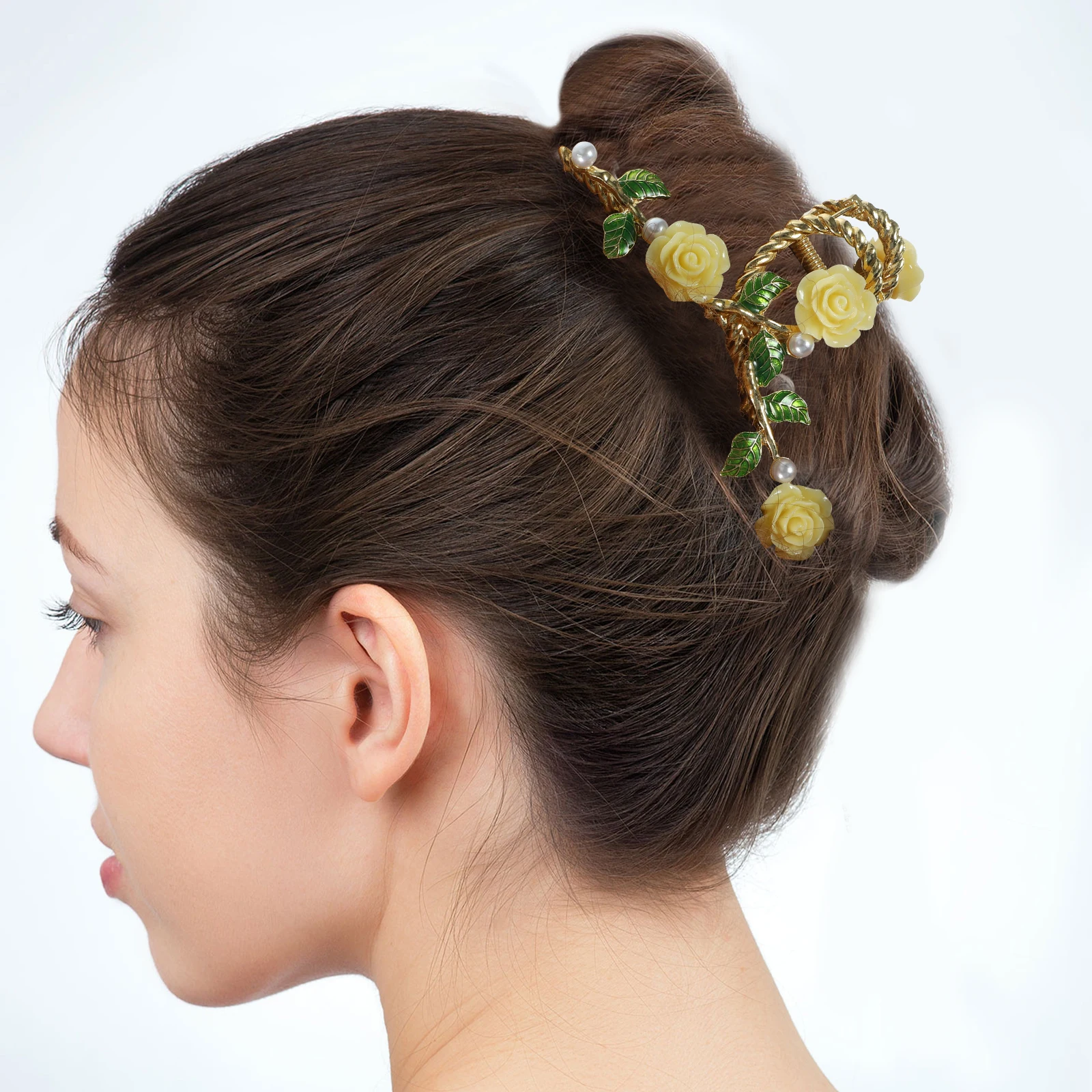 

Large Size Clamps For Women Mori Style Purple Claw Cute Accessories Clips Long Hair Clip Strong Grip Hair Accessories