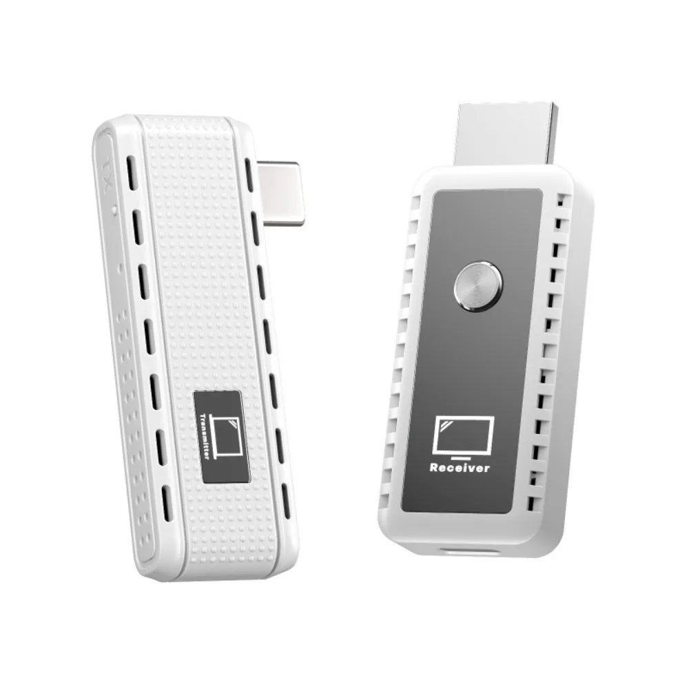 50M Portable 1080P Decode HDMI Kit 5G+2.4G 1080P@60Hz Dual-Band Wireless Screen Mirroring for Laptop & TV Plug & Play view 5