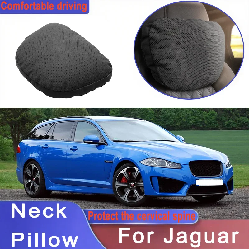 

Car Headrest Neck Support Seat Lumbar Cushion Neck Pillow For Jaguar F-Pace F-Type XF XJ XE I-Pace E-Pace XEL XFL S-Type