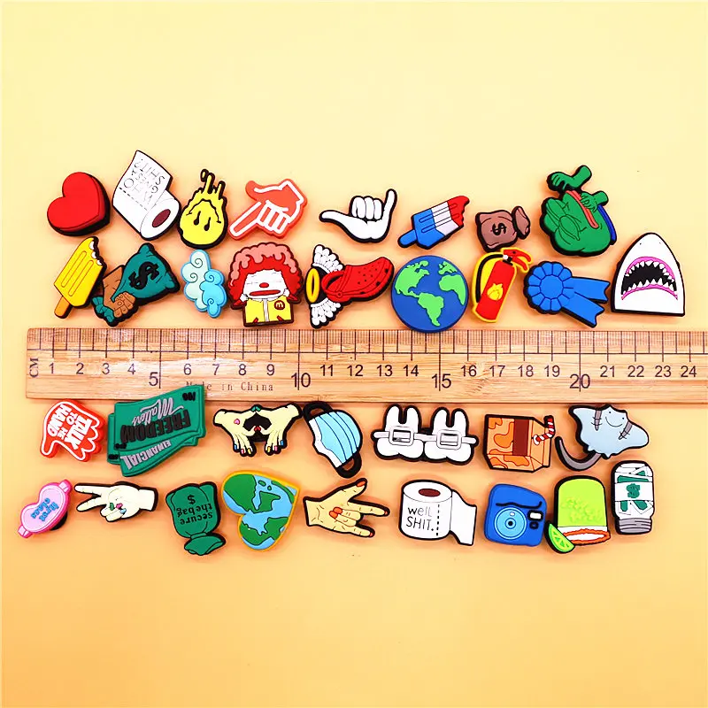 New Spoof Funny PVC Sad Frog Shoe Charms Decorations Heart Toilet Paper Medal Shoe Accessories Cute Joker Shoes Buckle Upper Pin - Image 6