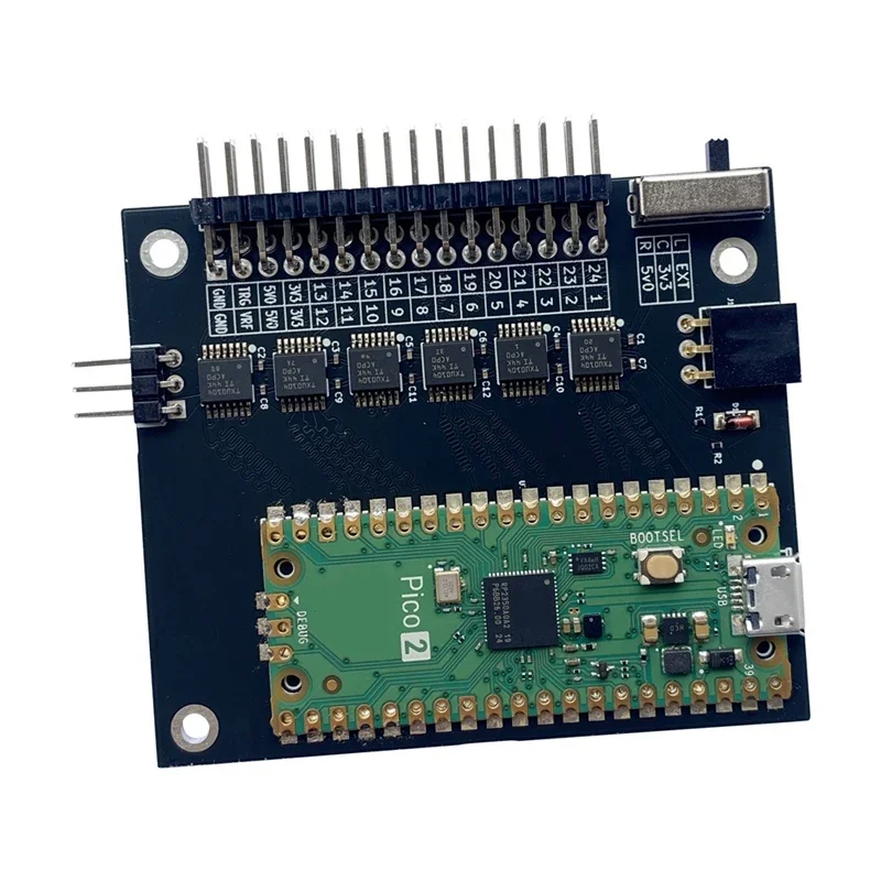 Logic Analyzer V6.0 RP2350 Pico 2 - 400MHz 24 Channel Analyser with Software for Windows, OSX & Linux