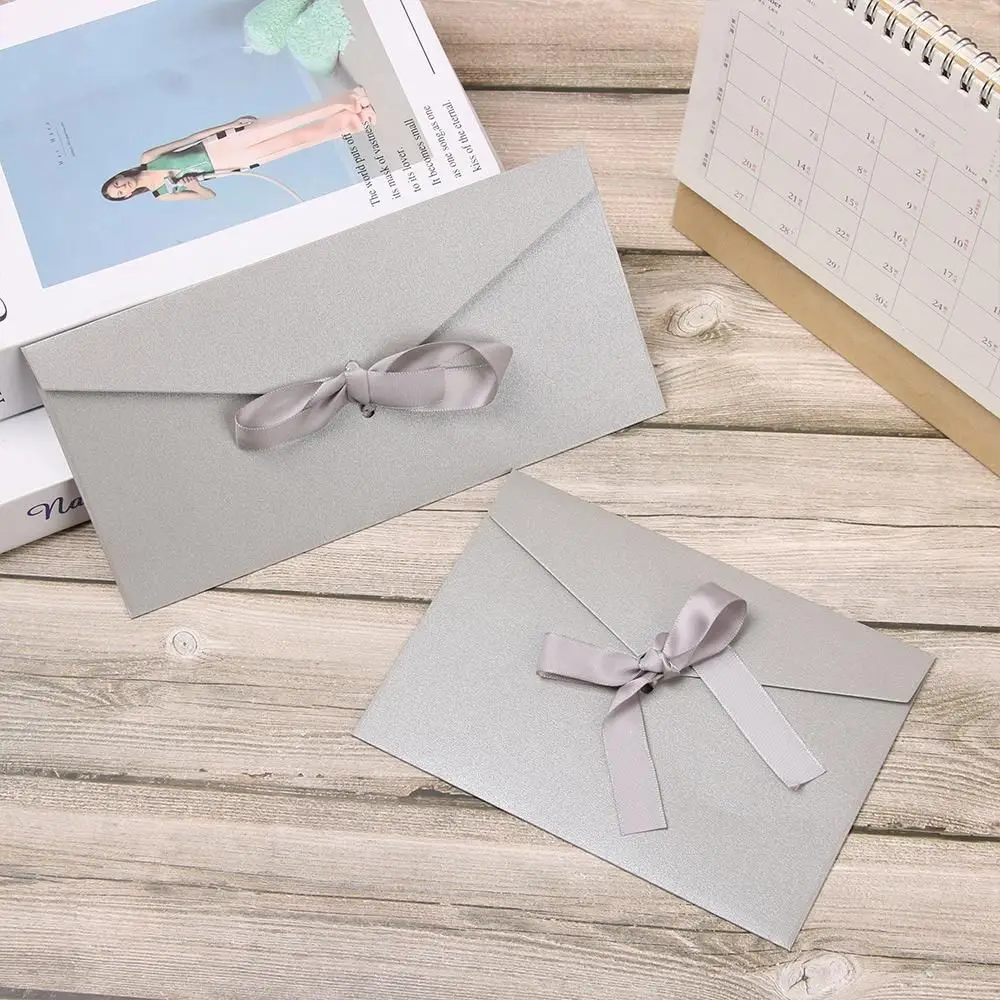 10 Teile/satz Schreibwaren Retro Mehrfarbig Kreative Grußkarte Taschen Band Mailer Perlglanz Papier Umschlag Umschlag