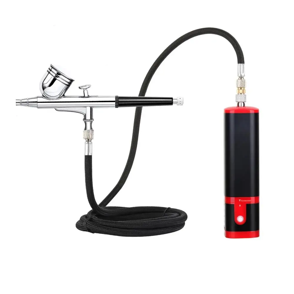

Portable Aluminium Alloy PC Airbrush Hydrating USB Compressor Nano Spray 0.3mm Nozzle 30ml Cup Nail Manicure Design Tattoo