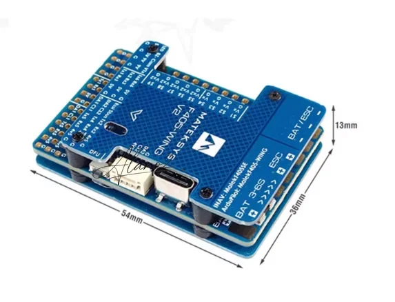 Sistema control vuelo avanzado MATEK F405-Wing V2 con OSD compatible con varias baterías