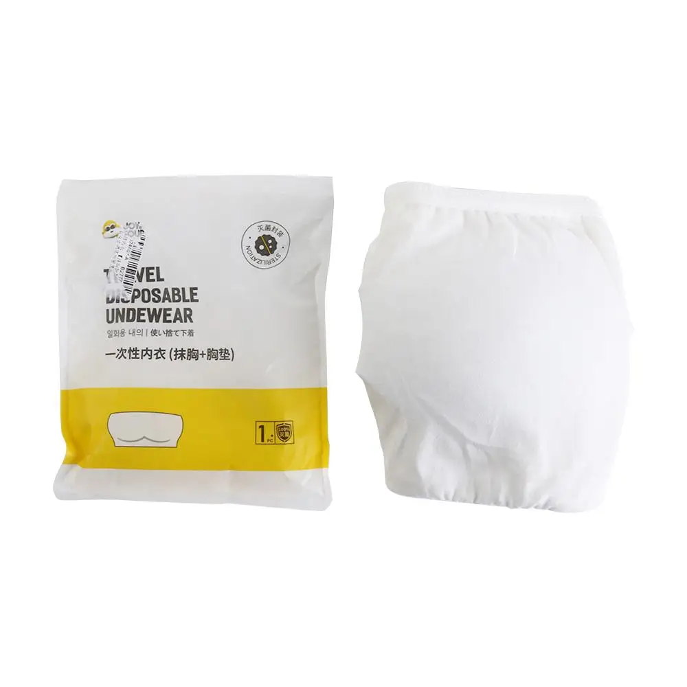 Comfortable Wireless Disposable Bras Straps with Chest Pad Disposable Bralette Cotton Disposable Underwear for Women Spa