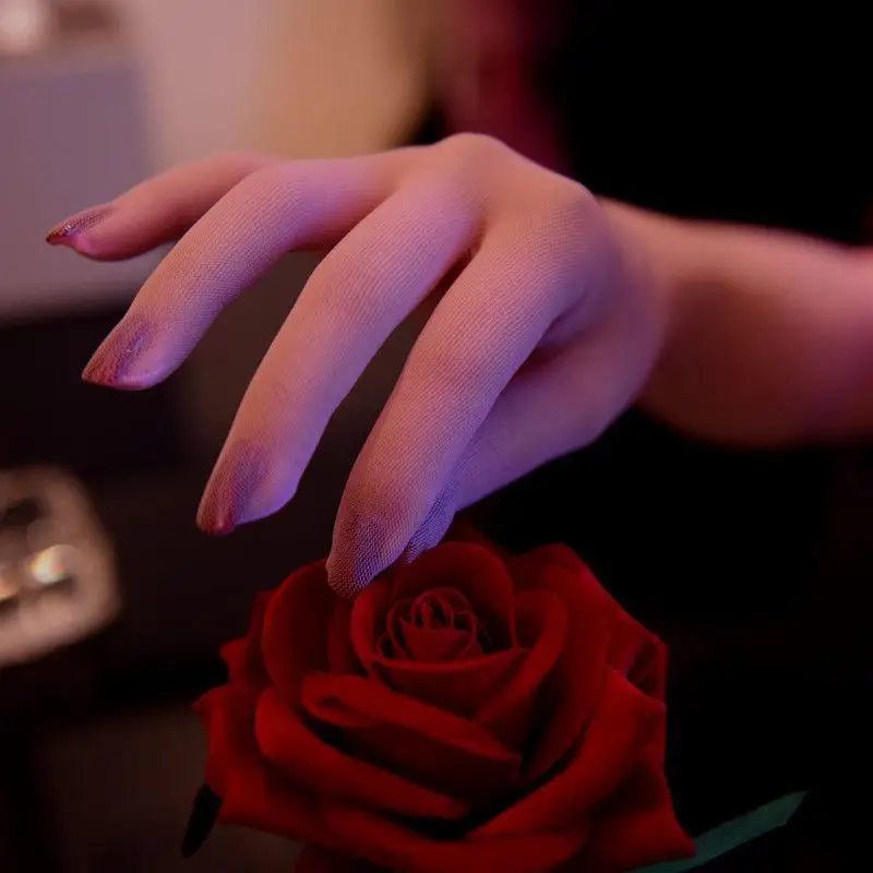 1 Paar hochelastische, enge Strumpfhandschuhe aus festem Nylon, ultradünne, nahtlose, sexy Handschuhe, lange Sonnenschutzhandschuhe für Damen, für Tanzpartys – Detail 14