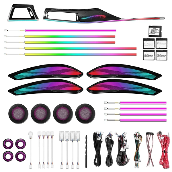 ICarsin for BMW F30/F34 GT 3 Series Ambient Light Interior 64 Color LED Symphony Light Upgrade Trim Ambient Light Accessories