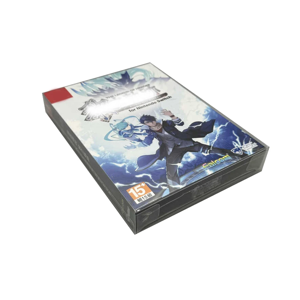 10pcs Transpparent box for switch for The Legend of Heroes: Kuro no Kiseki first edition special protection case HK version