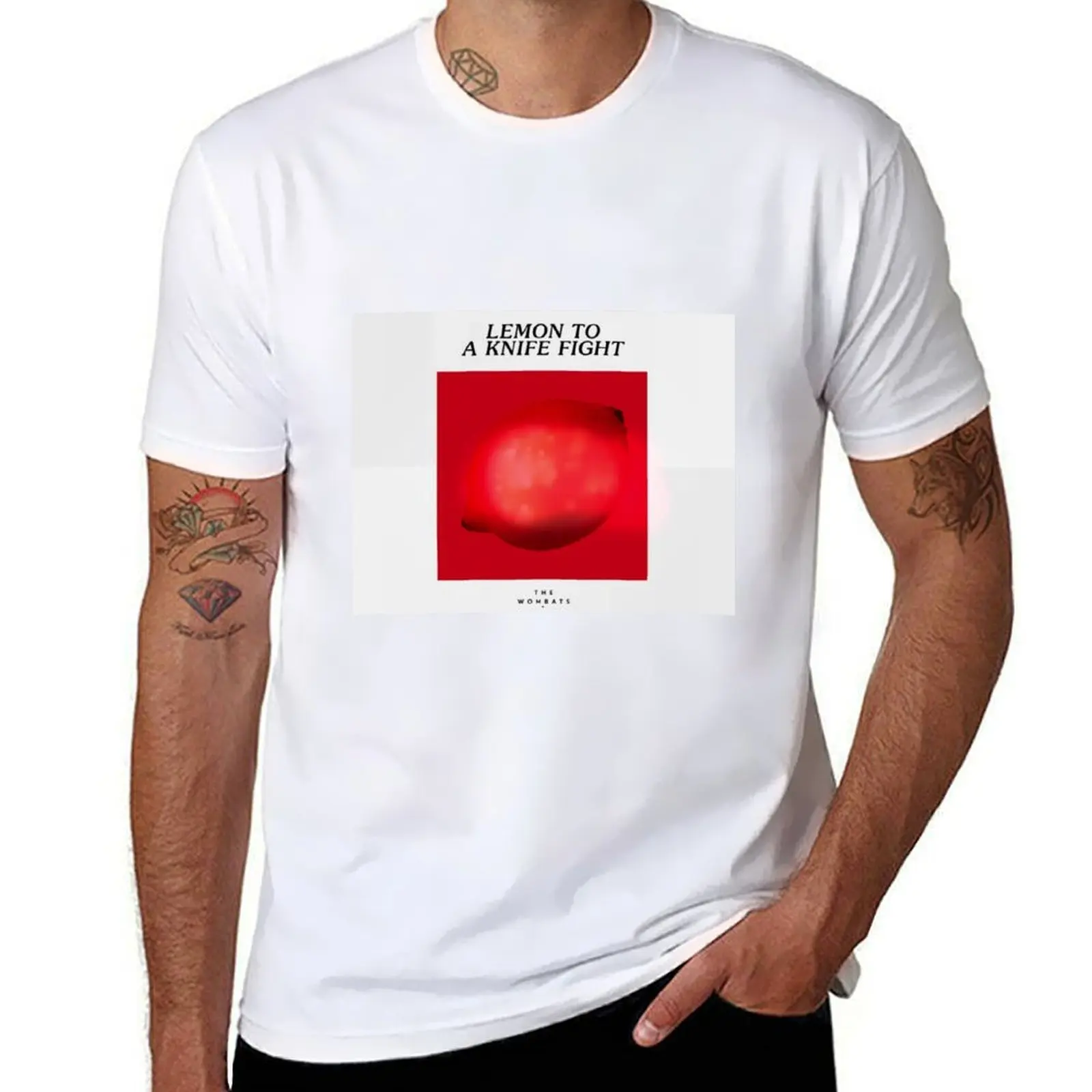 

Lemon To A Knife Fight by The Wombats T-Shirt man t shirts graphic anime t shirts for man T-Shirt