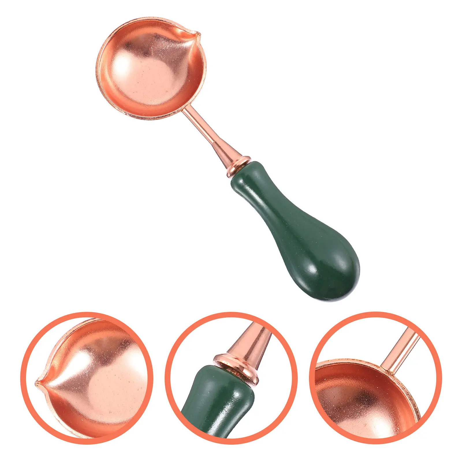 Wax Sealing Spoon High-Quality Alloy Melting Scoop Small Exquisite Design Home Decor Craft Tool for Invitation Wax Seal Making