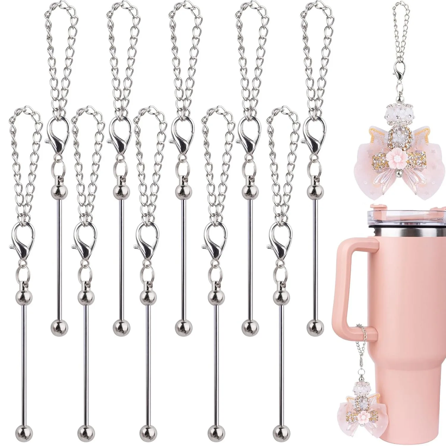 

20шт бисерный стержень кулон DIY брелок аксессуары принадлежности для рукоделия