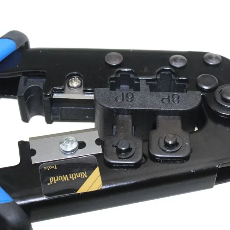 Hoge Kwaliteit Modulaire Telecom Krimptang Tool Netwerk Kabel Ratchet Krimptang Voor 4P 6P 8P RJ-11/RJ-12 RJ-45