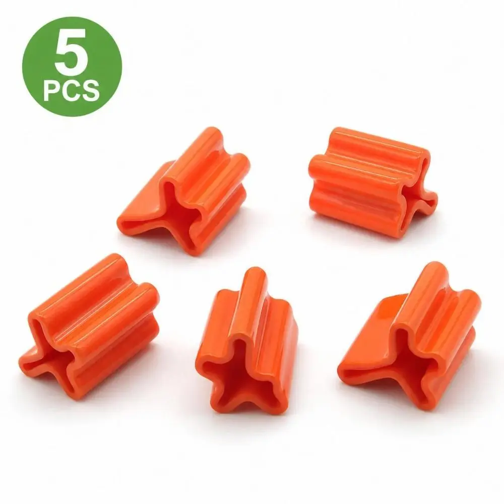 5pcs Portable Weatherproof T Post Caps Protective UV Resistant Fence Post Topper Durable Vinyl Post Cap Farm Use