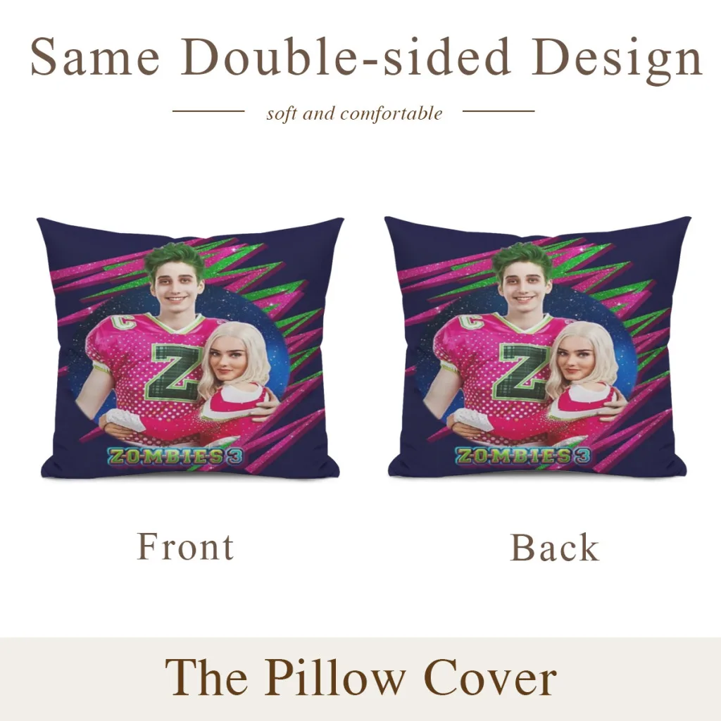 Zombies 3 - Zed and Addison Pillowcase Cushions Cover Cushions Home Decoration Pillows For Sofa