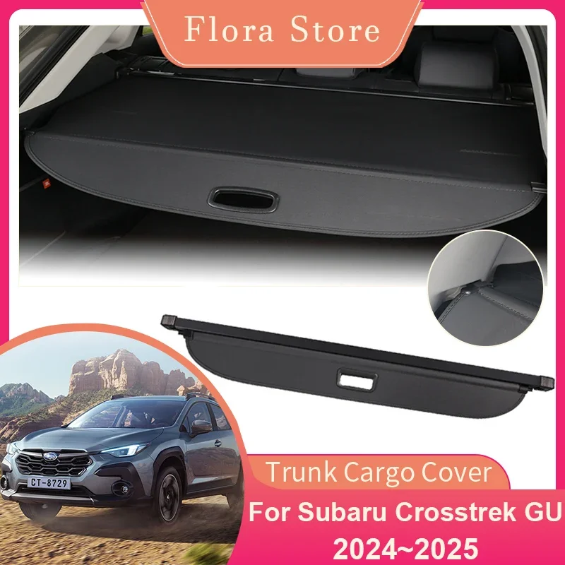 

Car Trunk Cargo Cover for Subaru Crosstrek GU 2024 2025 Privacy Shield Shade Curtain Luggage Partition Board Interior Accessorie