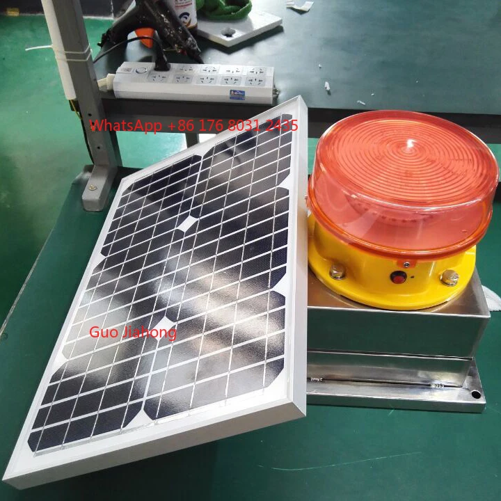 

Medium Intensity Red Solar Obstruction Light with LED Beacon for Aviation Safety